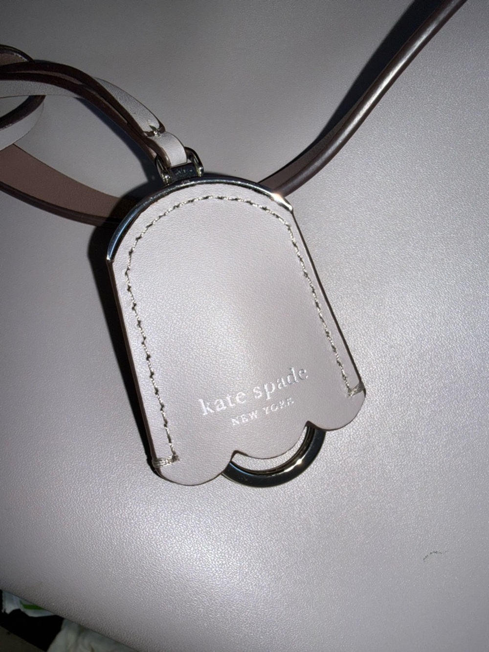 kate spade Two-Tone Taupe and Brown Leather Tote - Picture 6 of 10